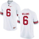 NCAA Ohio State Buckeyes Men's #6 Jameson Williams White Nike Football College Jersey LTQ1645IM